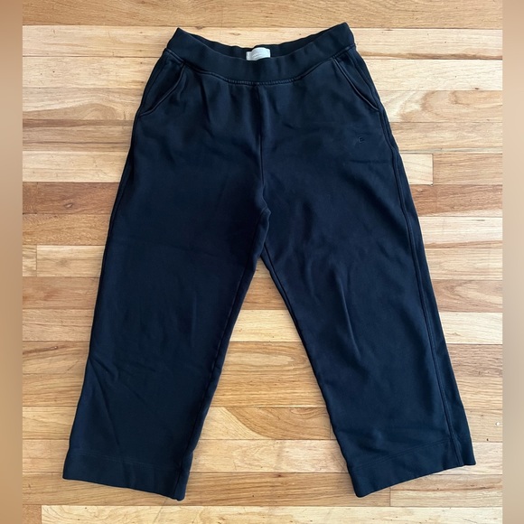 Everlane The Track Wide Leg Crop Sweatpants size L - Picture 2 of 6